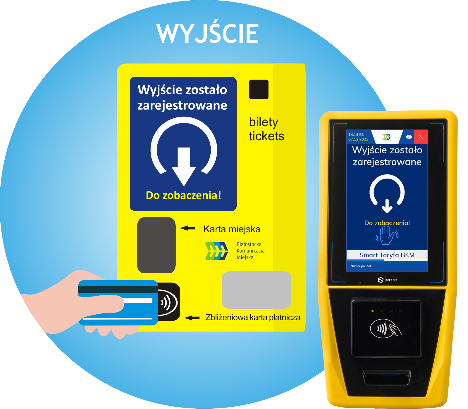 Smart Taryfa BKM - rejestracja wyjścia z pojazdu