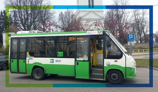 Zdjęcie archiwalne. Minibus marki Kapena.
